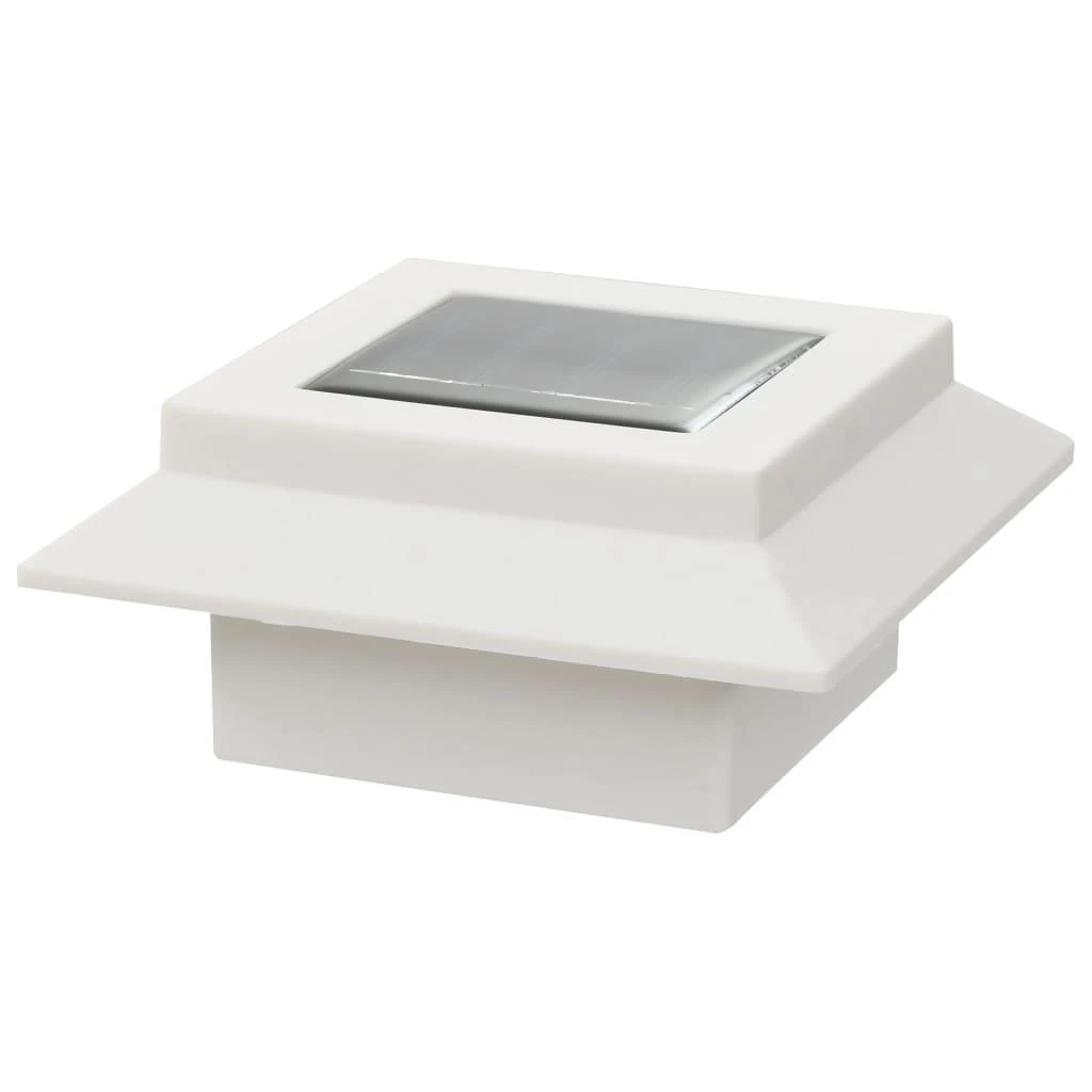 Saul. en. įkr. LED lauko švies., 12vnt., balt. sp., 12cm, kvad.