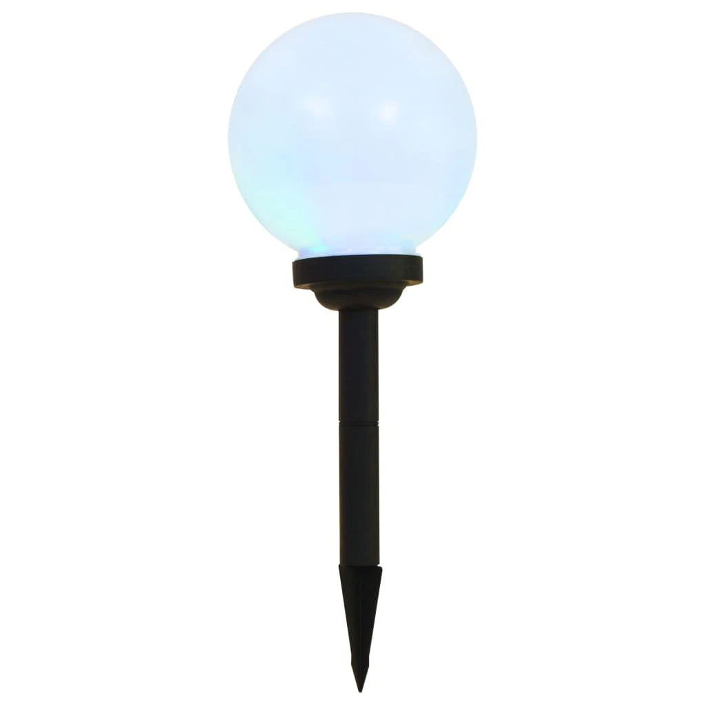 Saul. energ. įkr. LED lauko švies., 6vnt., 20cm, sfer., įv. sp.