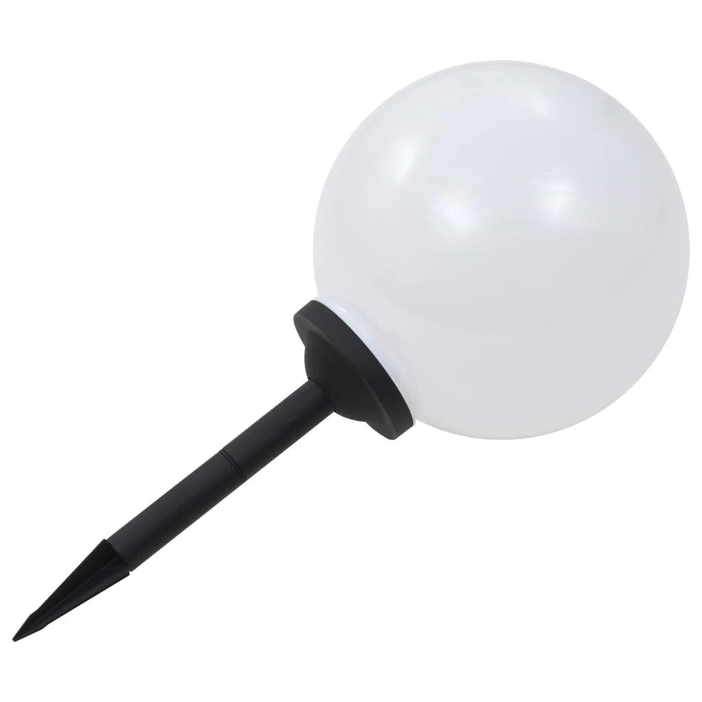 Saul. energ. įkr. LED lauko švies., 4vnt., 30cm, sfer., įv. sp.