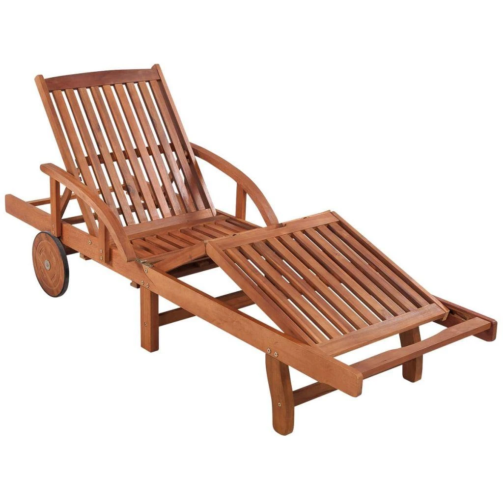 Sofa Saulės gultai, 2 vnt., su staliuku, akacijos mediena
