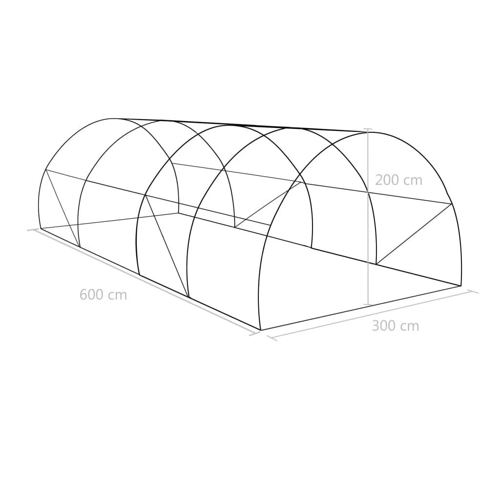 Šiltnamis, 600x300x200 cm, 18 m²