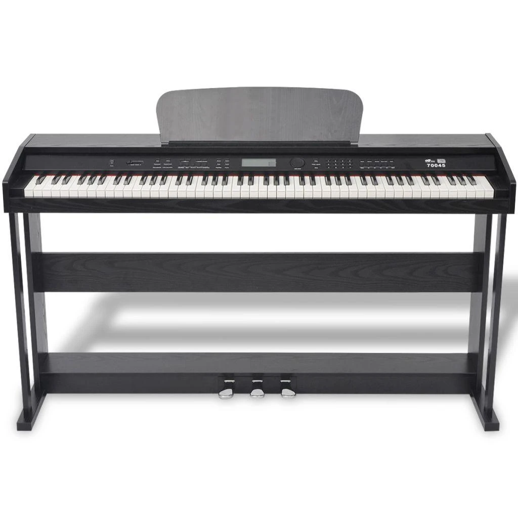 Skaitmeninis pianinas, 88 klavišai, juoda melamino plokštė