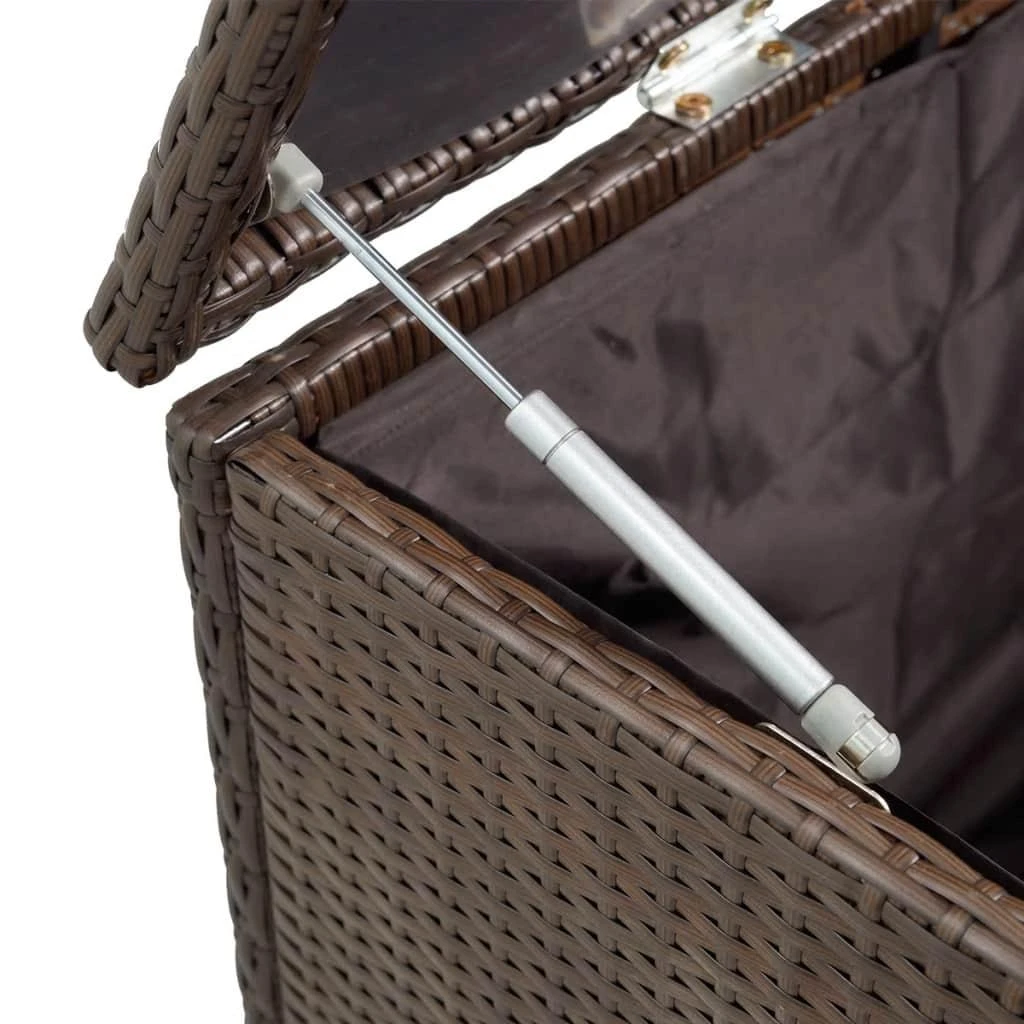Sodo daiktadėžė, ruda, 120x50x60cm, poliratanas