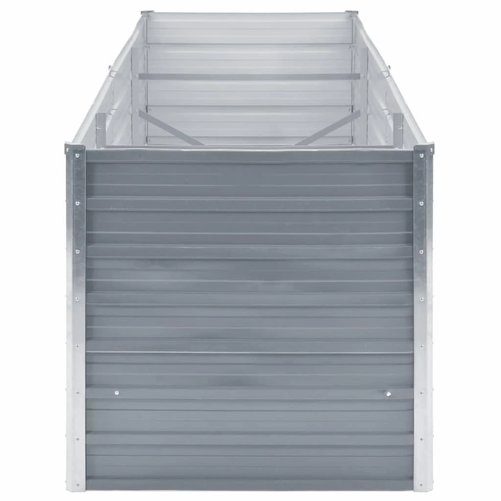 Lovelis, pilkas, galvanizuotas plienas, 240x80x77cm