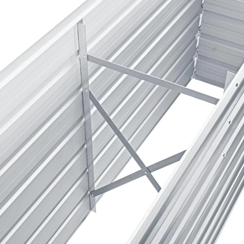Lovelis, pilkos spalvos, 160x40x77cm, galvanizuotas plienas
