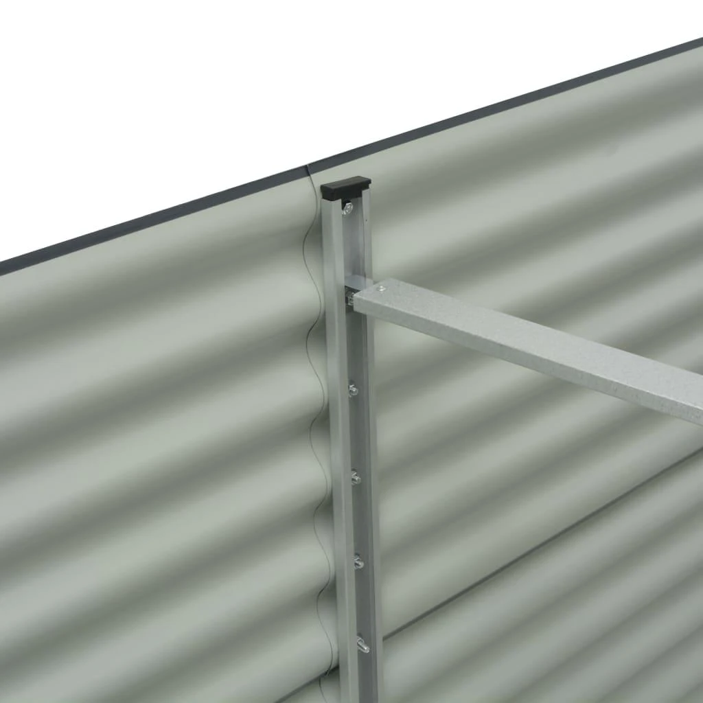 Lovelis, pilkas, 240x80x81cm, galvanizuotas plienas, aukštas