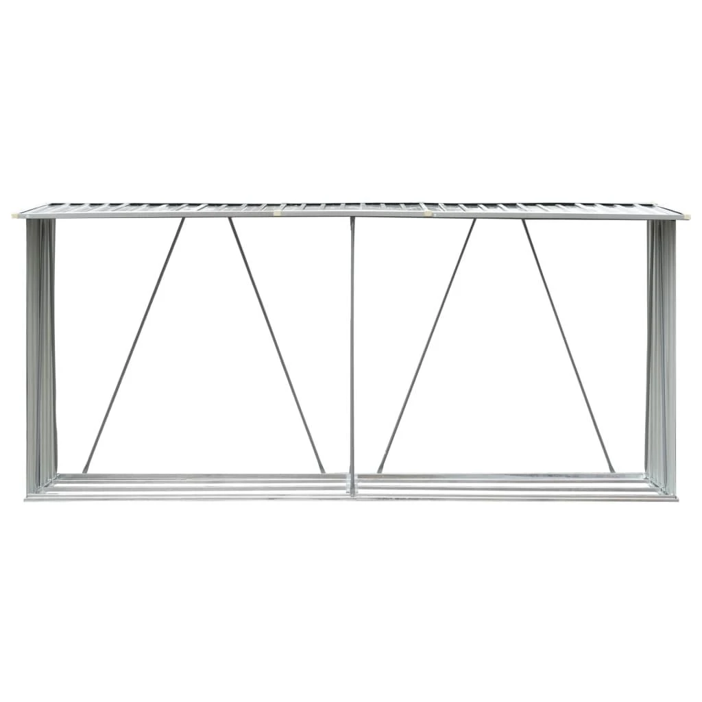 Sodo malkinė, galvanizuotas plienas, 330x84x152cm, pilka