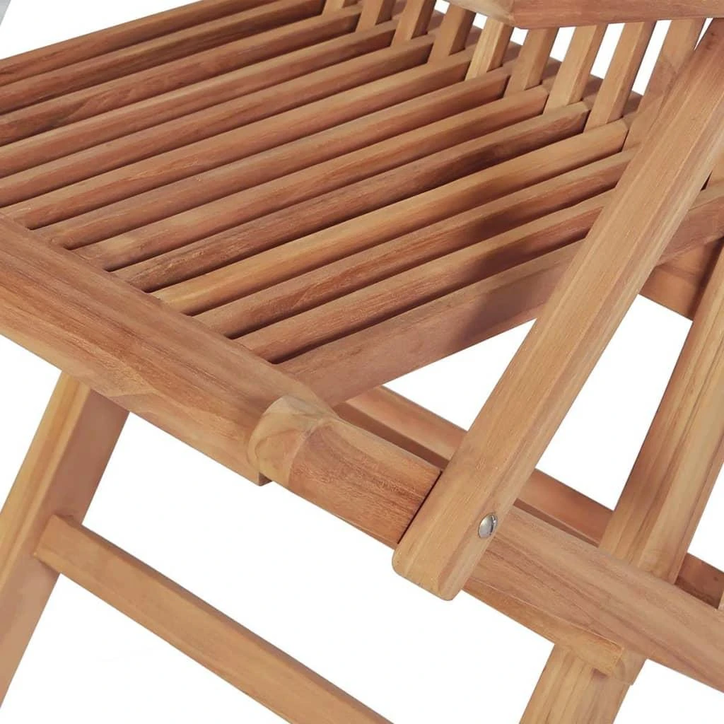 Lauko baldų komplektas Sodo valgomojo baldų komplektas, 5d., tikmedžio medienos mas.