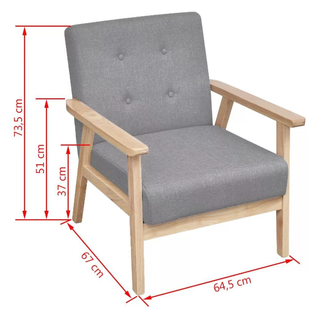 Sofa Sofos komp., 2vnt., audinys, šviesiai pilkas