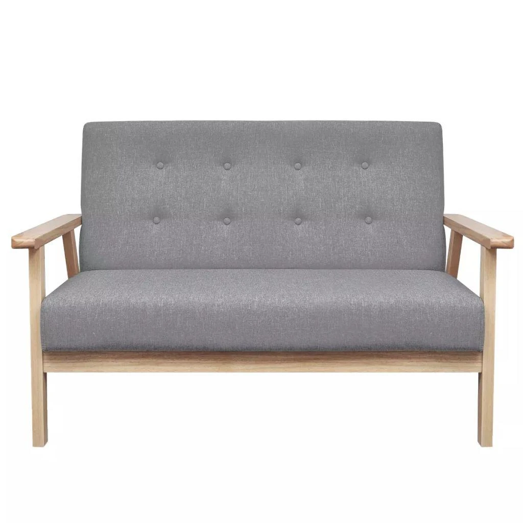 Sofa Sofos komp., 2vnt., audinys, šviesiai pilkas