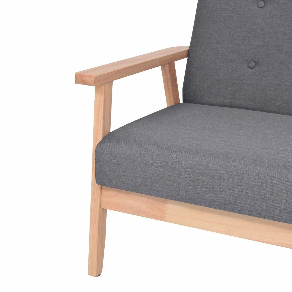 Sofa Sofos komplektas, 2 dalių, audinys, tamsiai pilkas