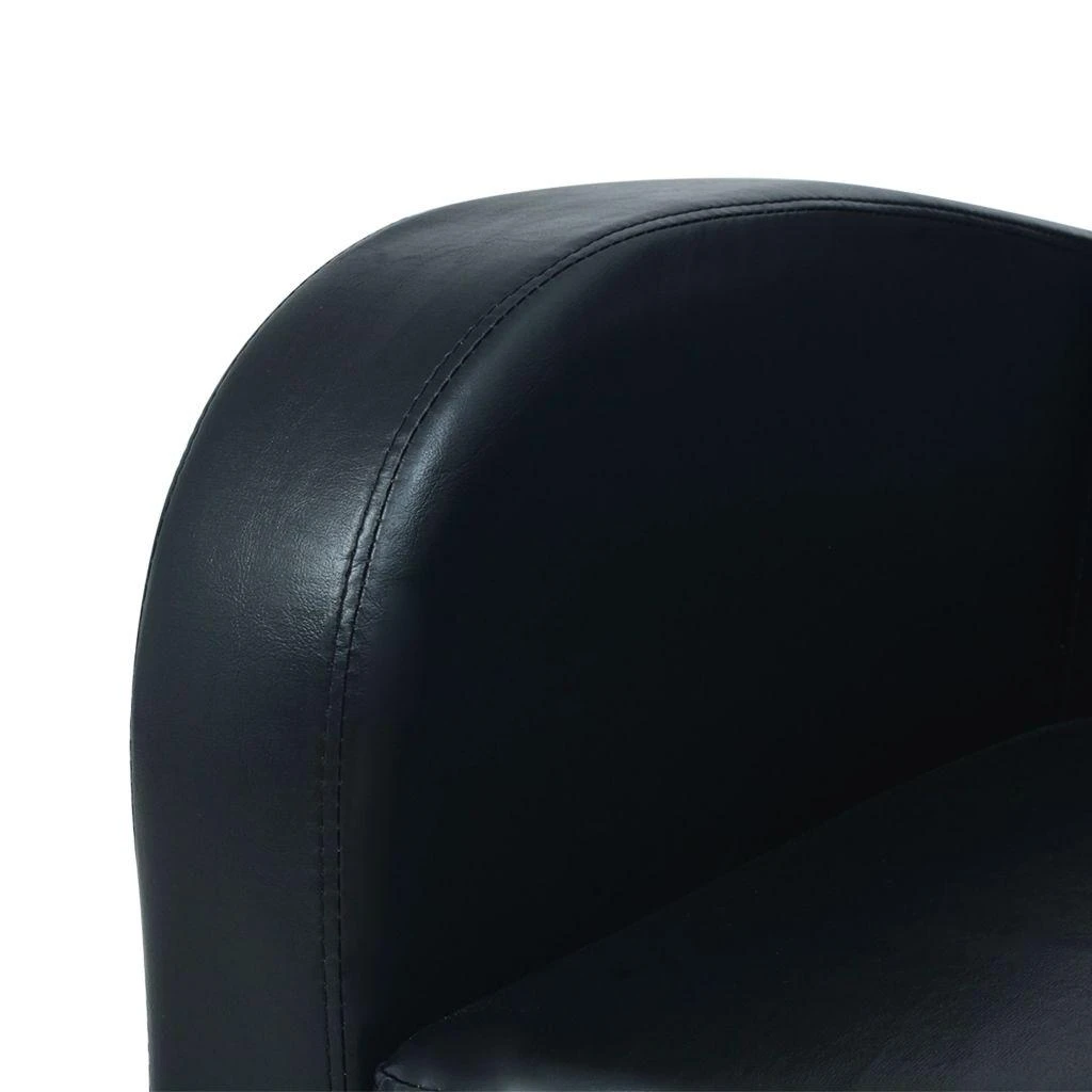 Sofa Sofos komplektas, 2d., dirbtinė oda, juoda