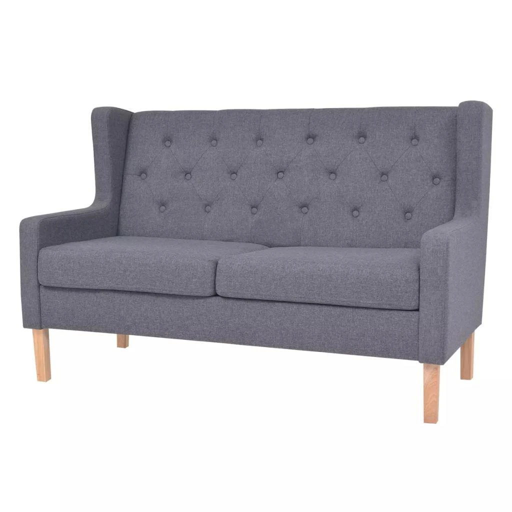 Sofa Sofos komplektas, 2vnt., audinys, pilkas