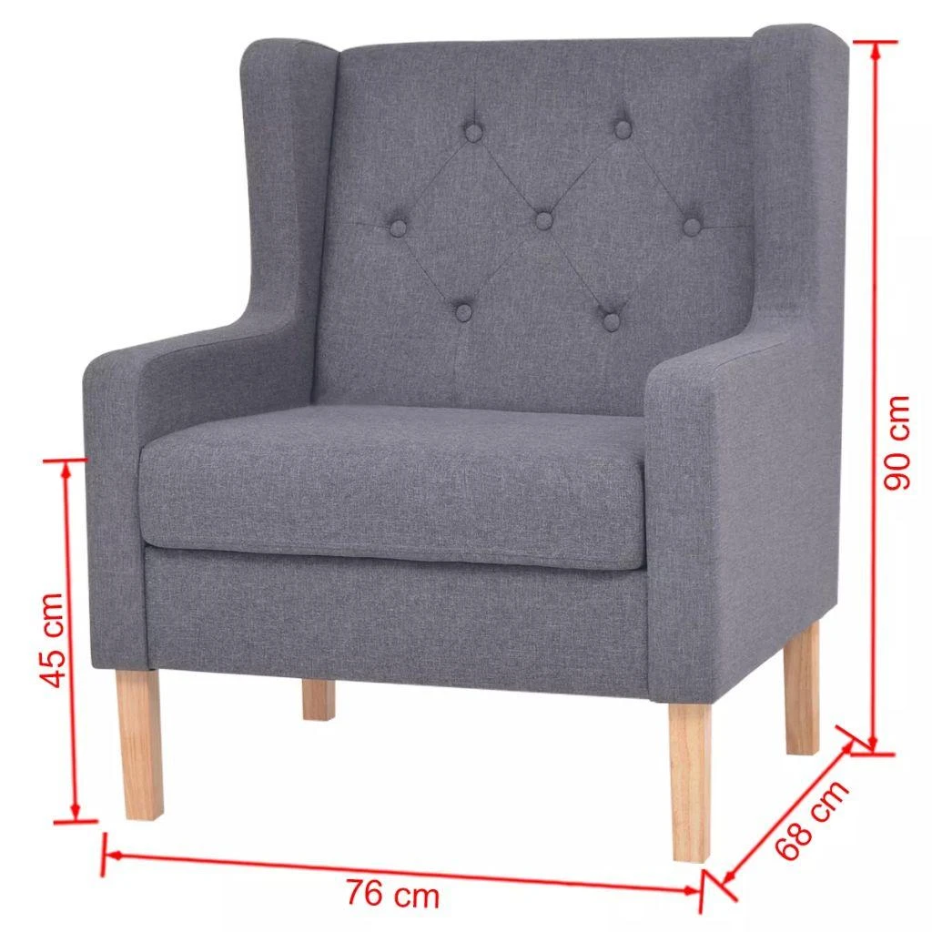 Sofa Sofos komplektas, 2vnt., audinys, pilkas