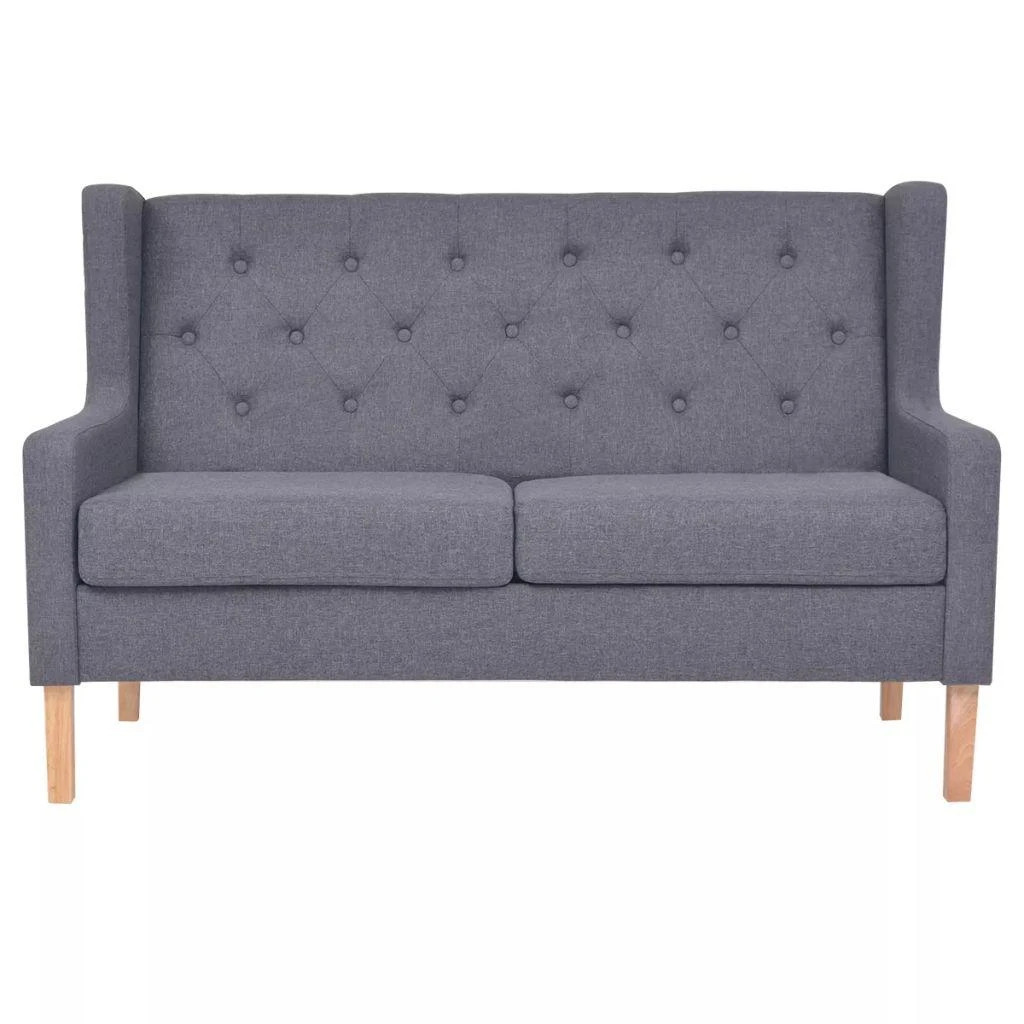 Sofa Sofos komplektas, 2vnt., audinys, pilkas
