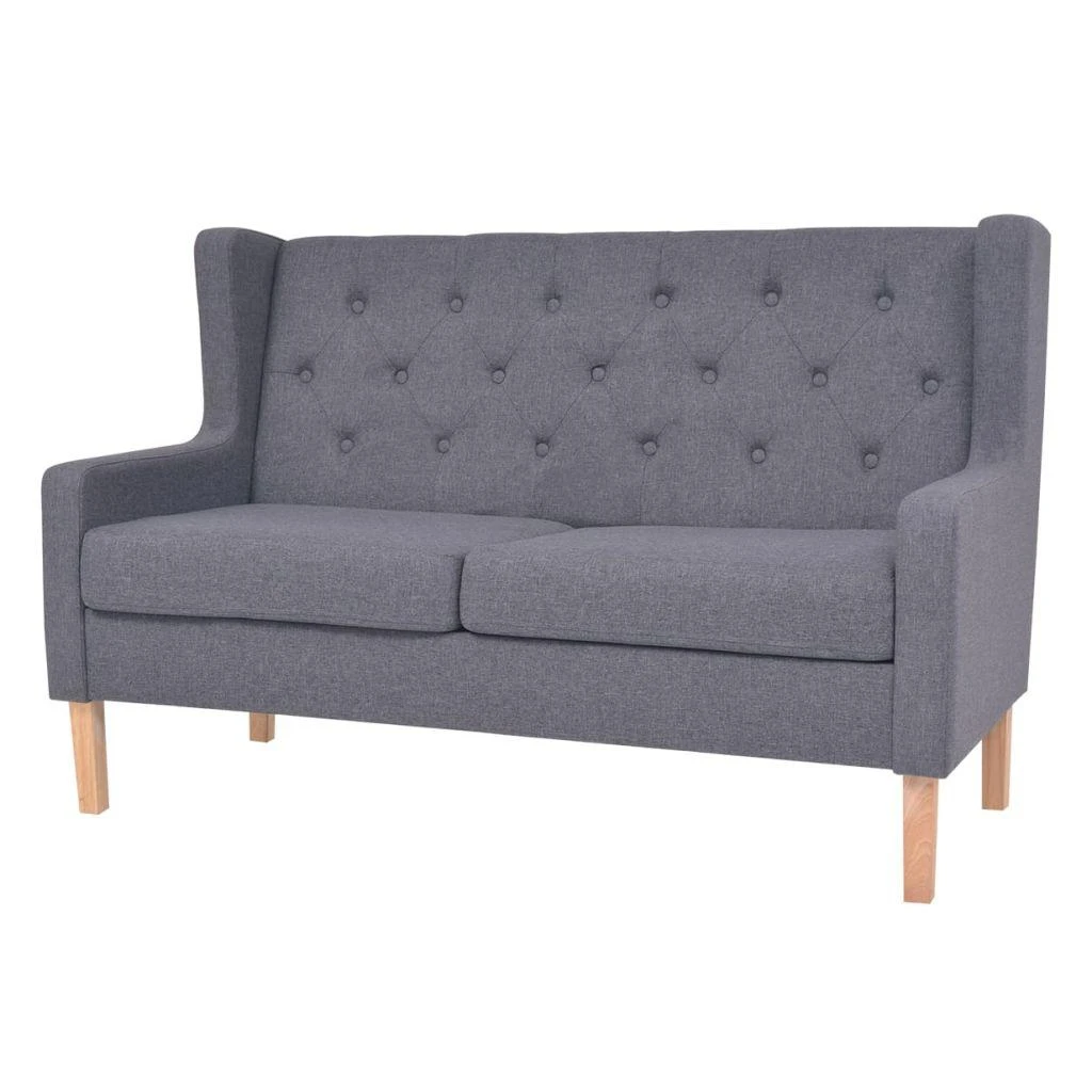 Sofa Sofos komplektas, 2vnt., audinys, pilkas