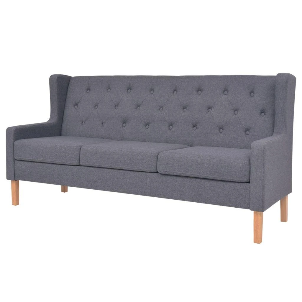 Sofa Sofos komplektas, 2vnt., audinys, pilkas