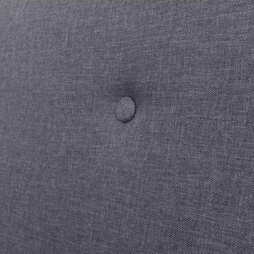 Sofa Sofos komplektas, 3 dalių, audinys, tamsiai pilkas