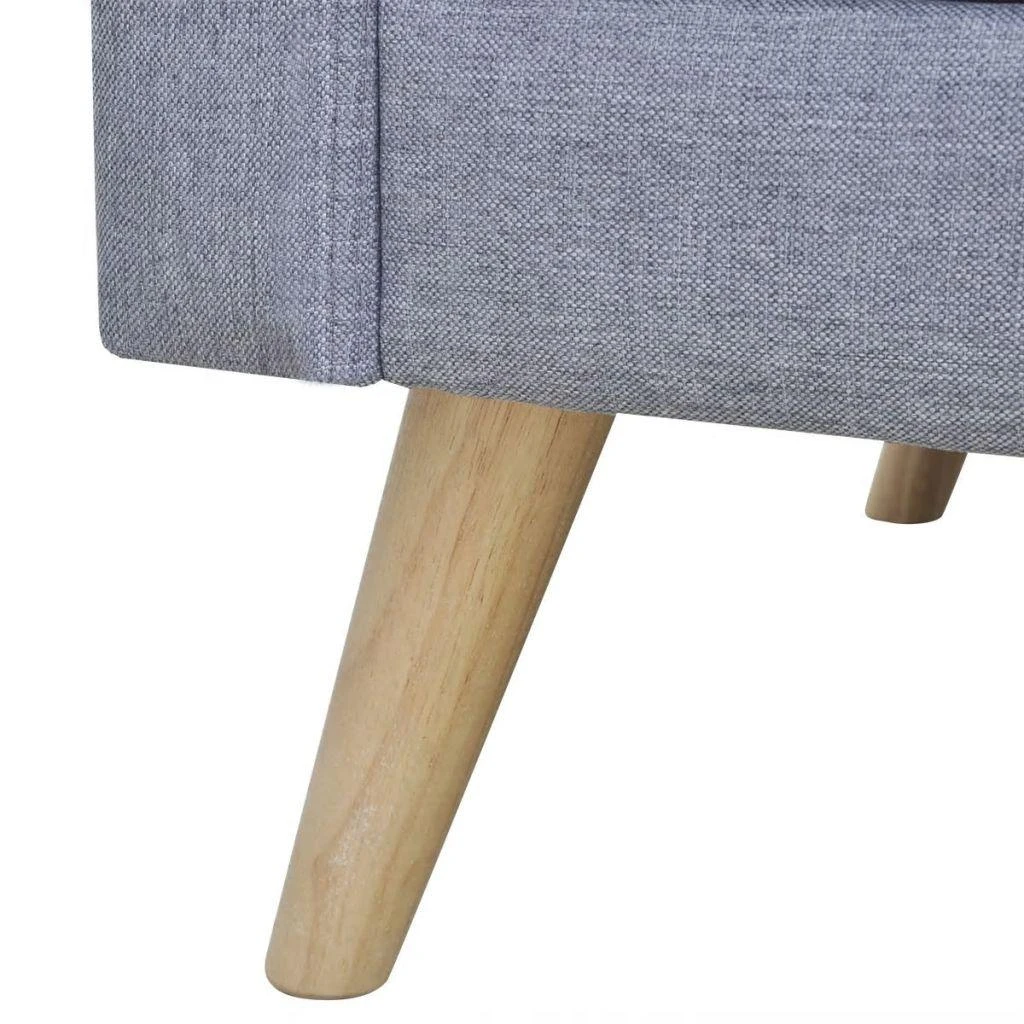 Sofa Sofų komplektas, 2-vietė ir 3-vietė, audinys, šviesiai pilkas
