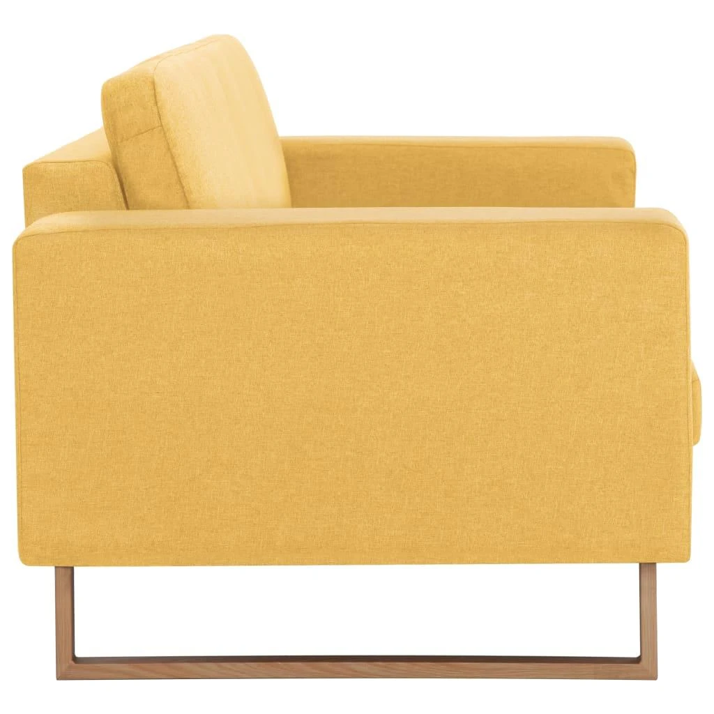 Sofa Sofų komplektas, 2d., geltonas, audinys