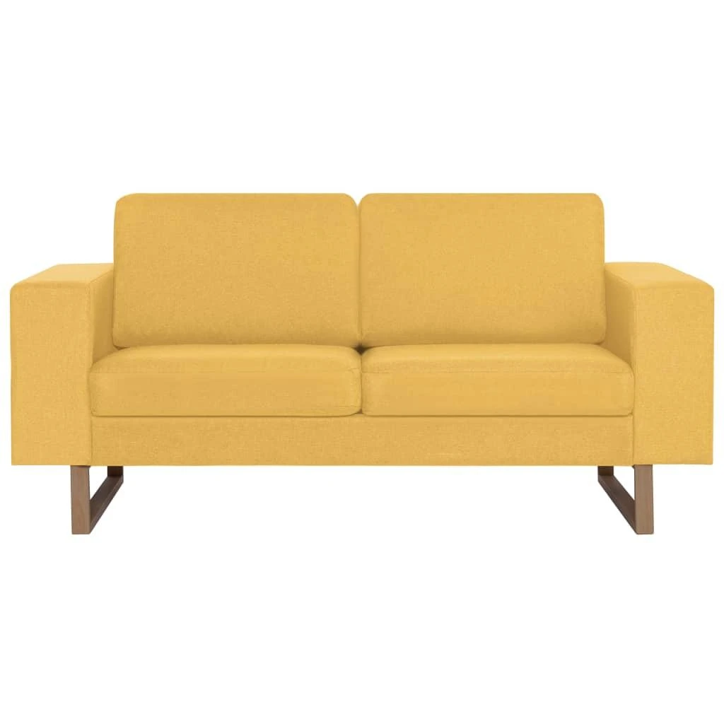Sofa Sofų komplektas, 2d., geltonas, audinys