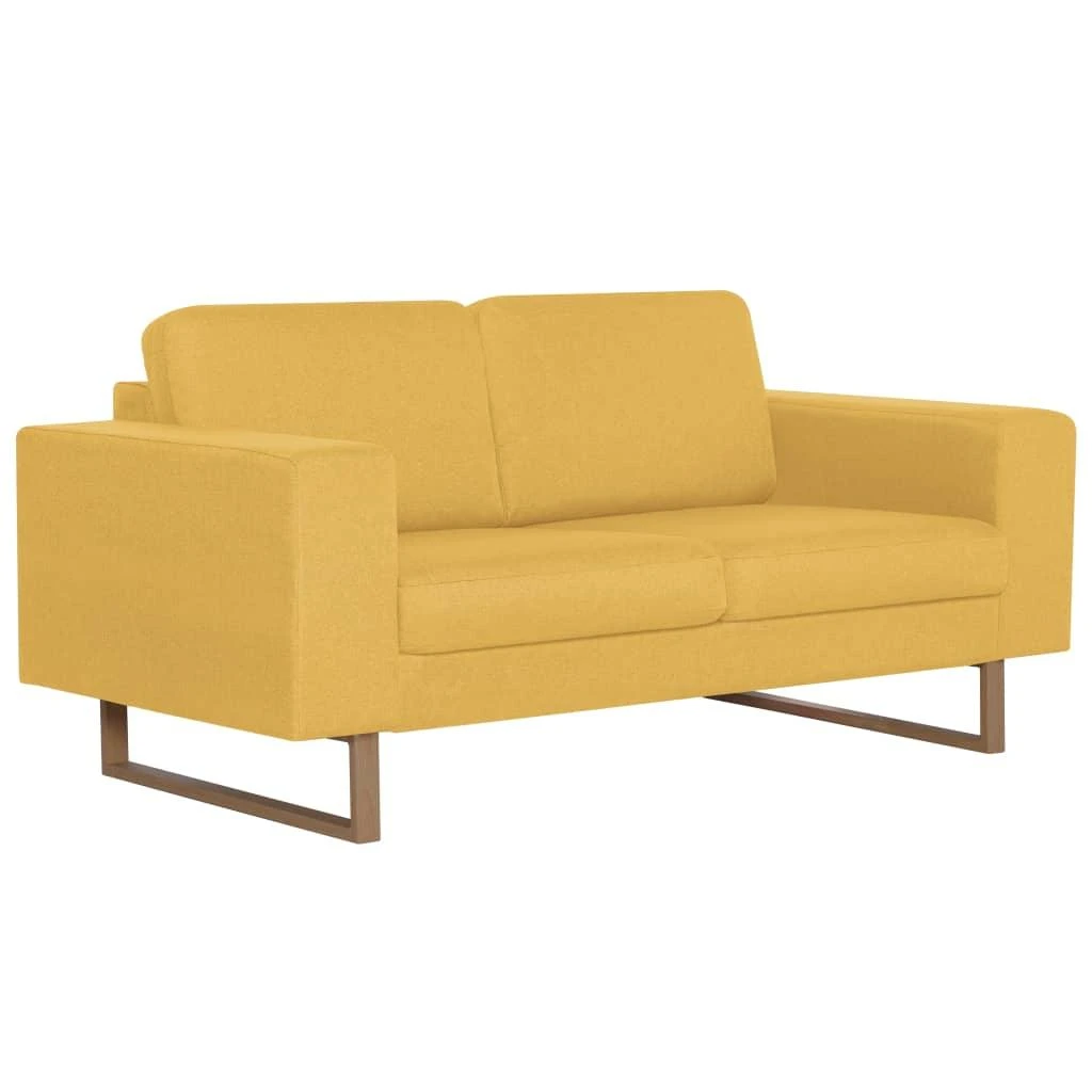 Sofa Sofų komplektas, 2d., geltonas, audinys