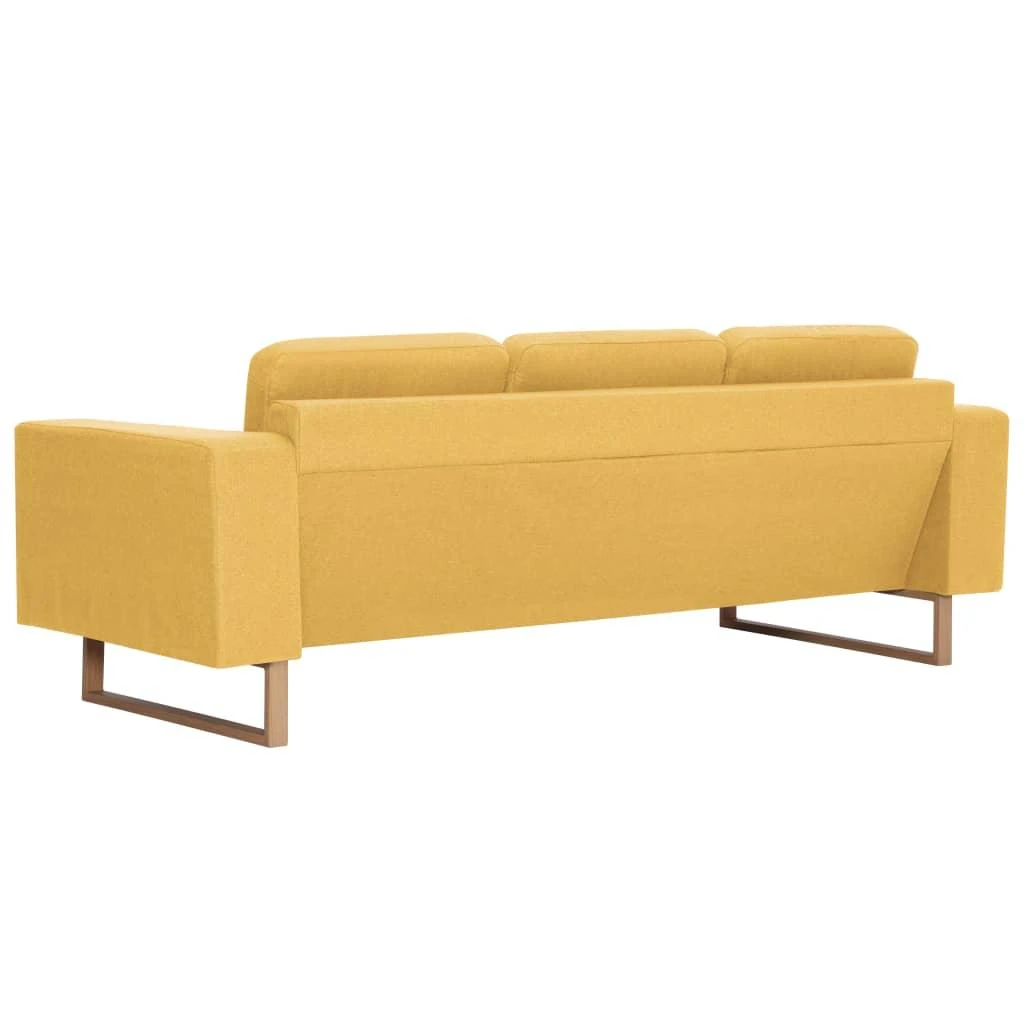 Sofa Sofų komplektas, 2d., geltonas, audinys