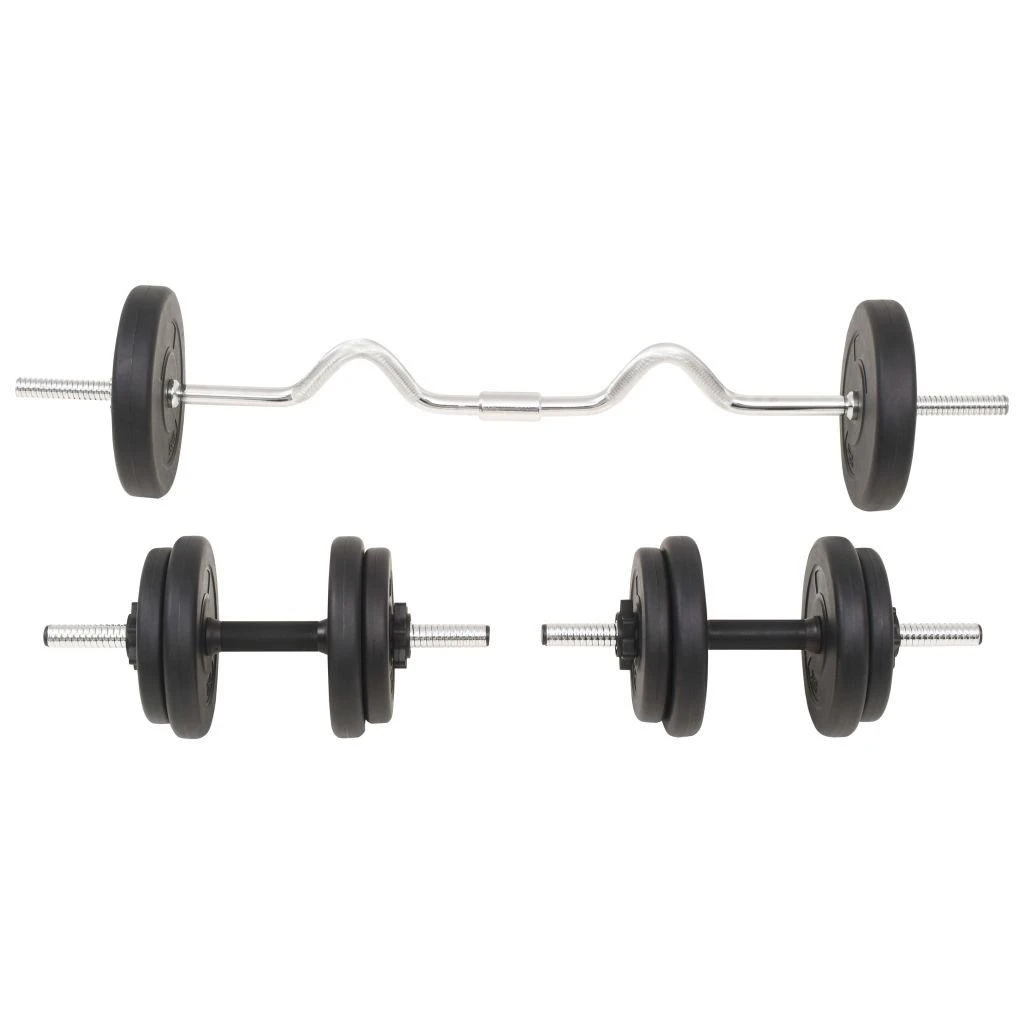 Štangos ir hantelių rinkinys, 30 kg