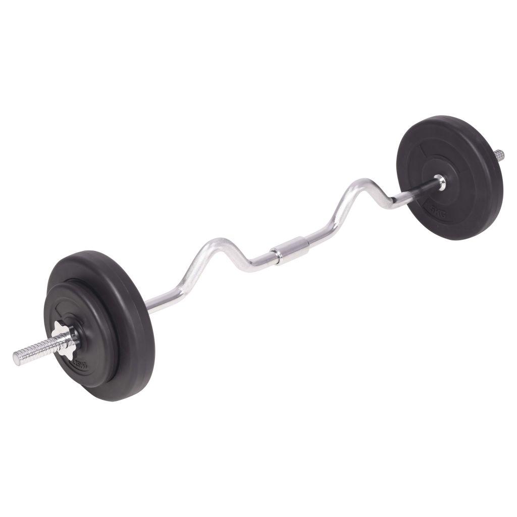 Štangos ir hantelių rinkinys, 90 kg