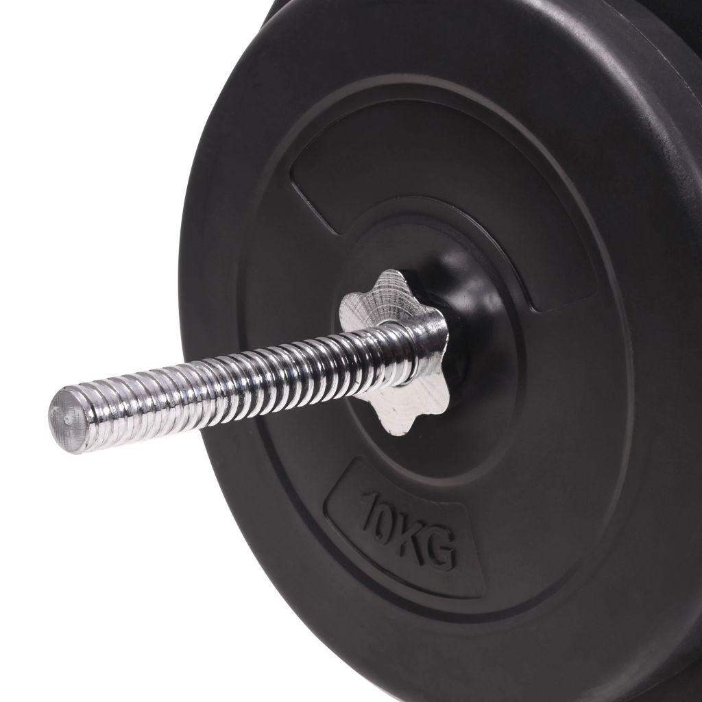 Štangos ir hantelių rinkinys, 90 kg