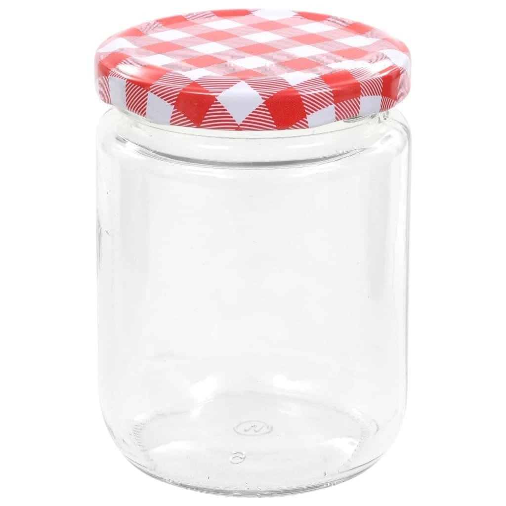 Stikl. stikl. uog. su balt. ir raud. sp. dangt., 48vnt., 230ml