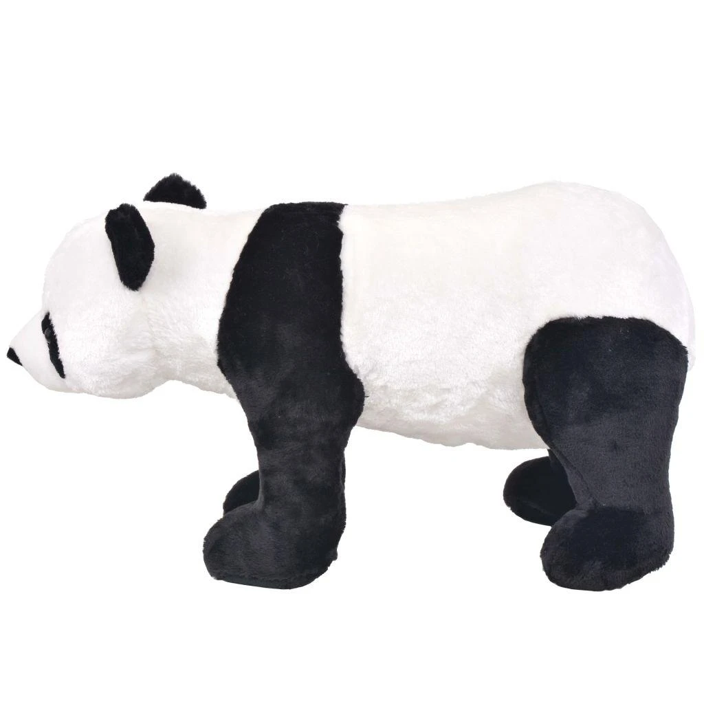 Stovintis pliušinis žaislas panda, juodas ir baltas, XXL