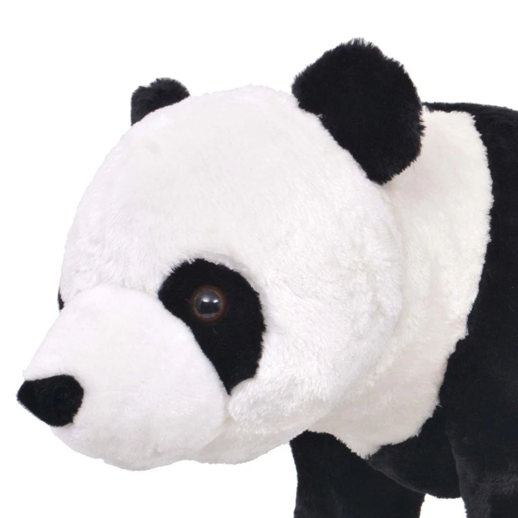 Stovintis pliušinis žaislas panda, juodas ir baltas, XXL