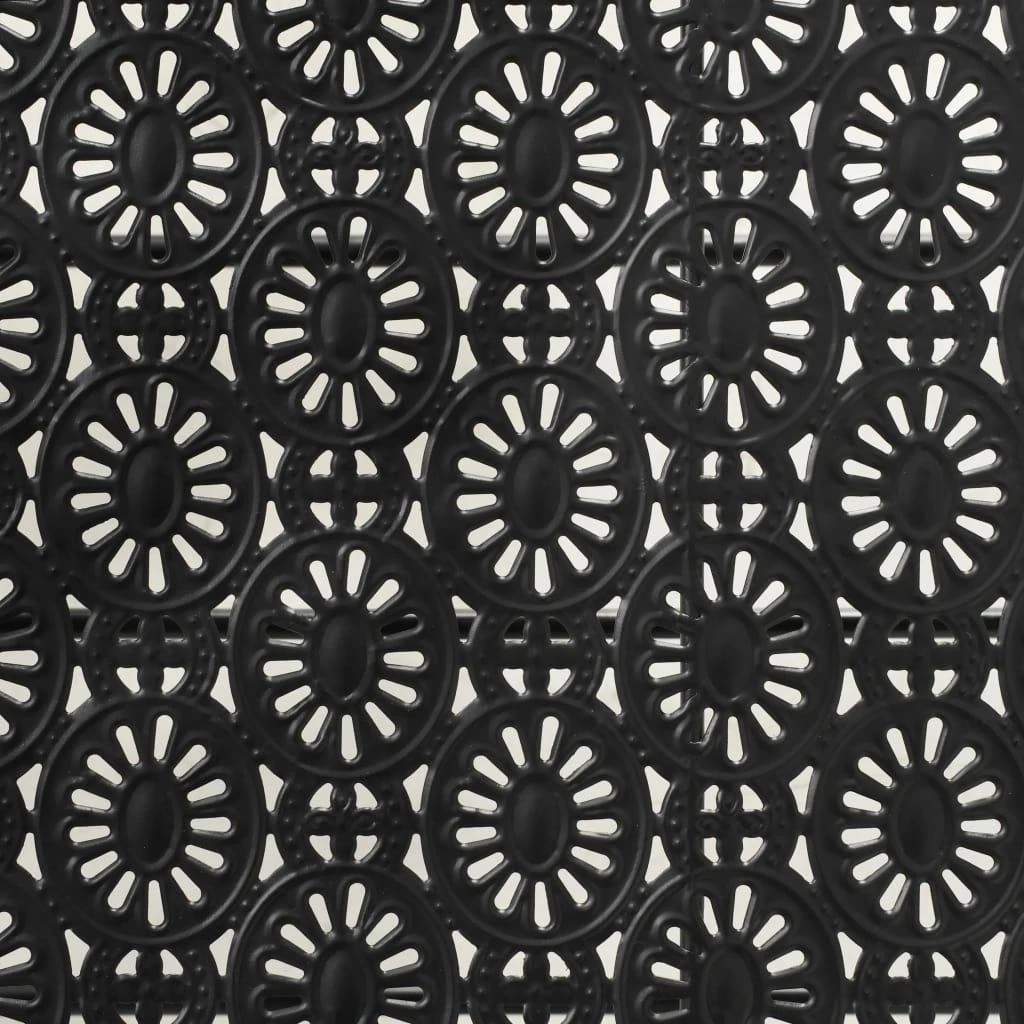 Sulank. kavos staliukas, juodas, 100x50x45cm, met., vint. stil.