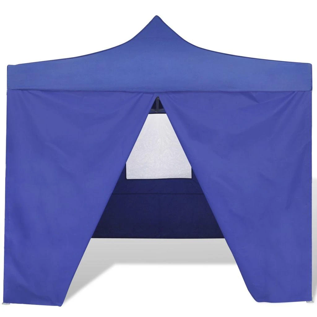 Sulankstomas paviljonas, mėlynas, 3 x 3 m, 4 sienelės