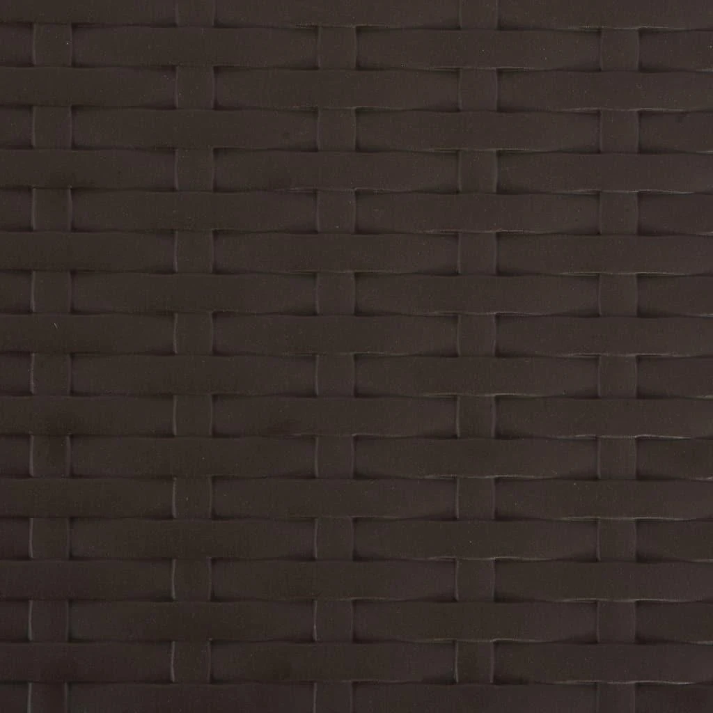 Sulankstomos sodo kėdės, 4 vnt., rudos, HDPE ir plienas