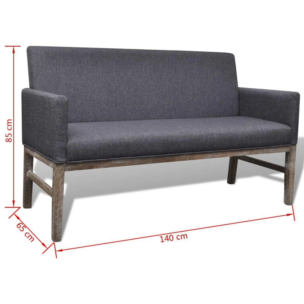 Sofa Suol. su pagalv., audinys, brazil. kaučiukmedis, tams. pilk.