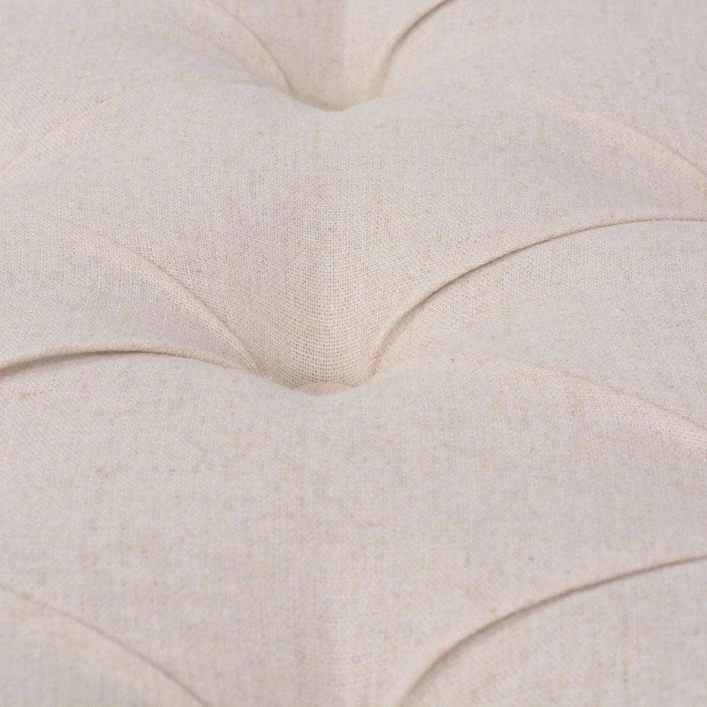 Suolelis iš lino, mediena, 150x40x48cm, kreminės baltos sp.