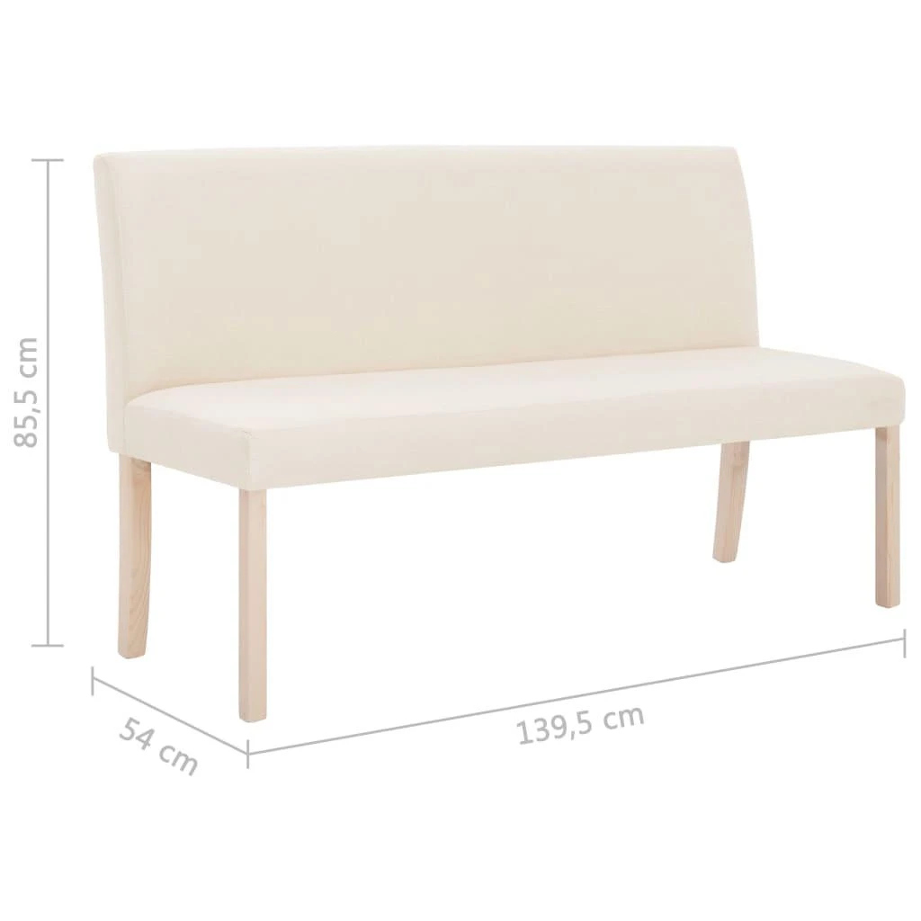 Suoliukas, kreminės spalvos, 139,5cm, poliesteris
