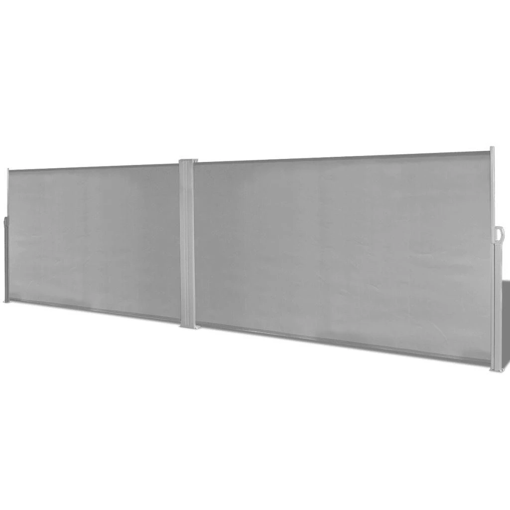 Suskleidžiama Šoninė Pertvara, 160 x 600 cm, Pilka