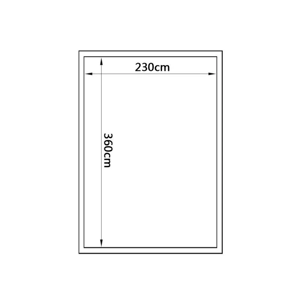 Sustiprintas šiltnamis iš aliuminio su pagrindo rėmu, 9,025m²