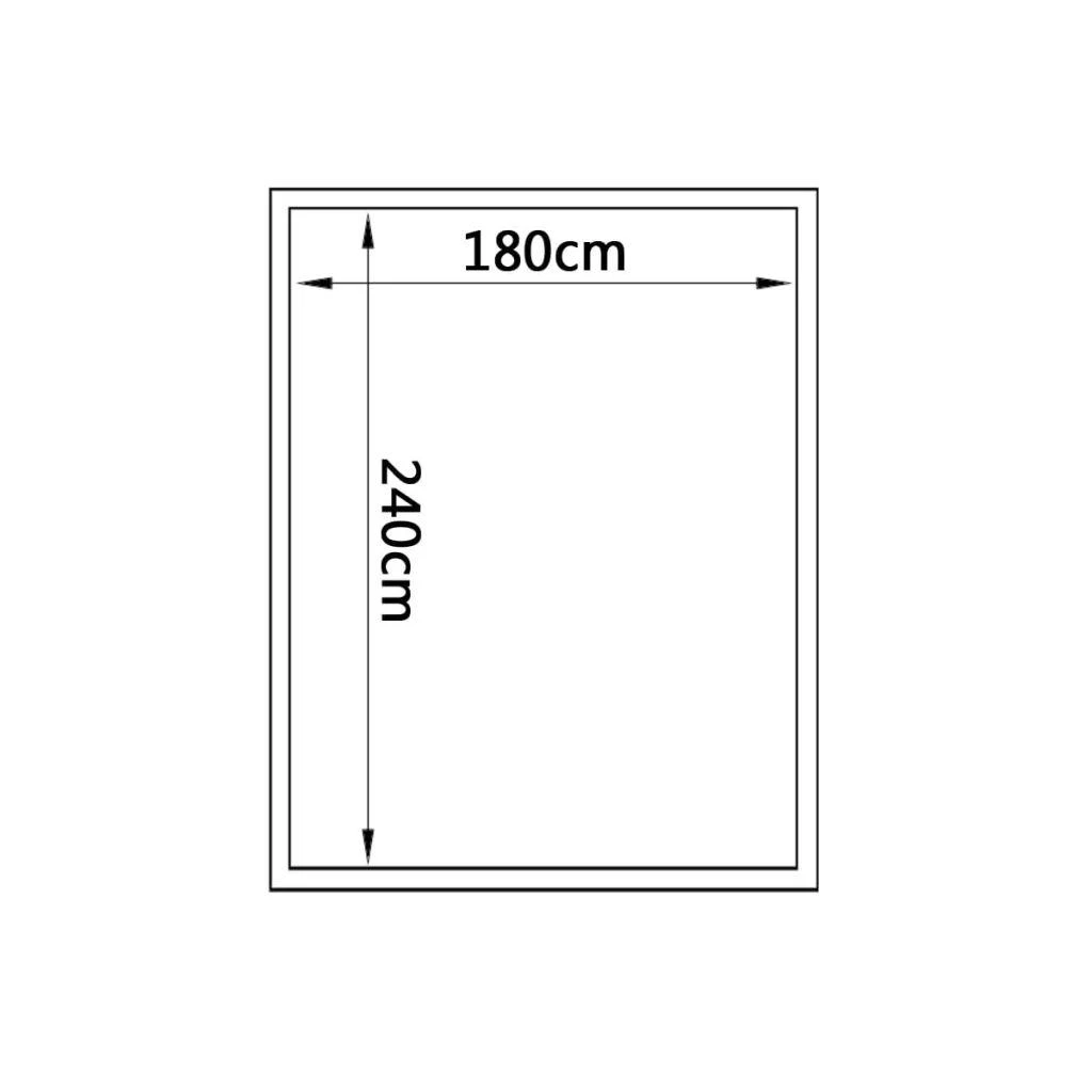 Sustiprintas šiltnamis iš aliuminio su pagrindo rėmu, 4,6m²