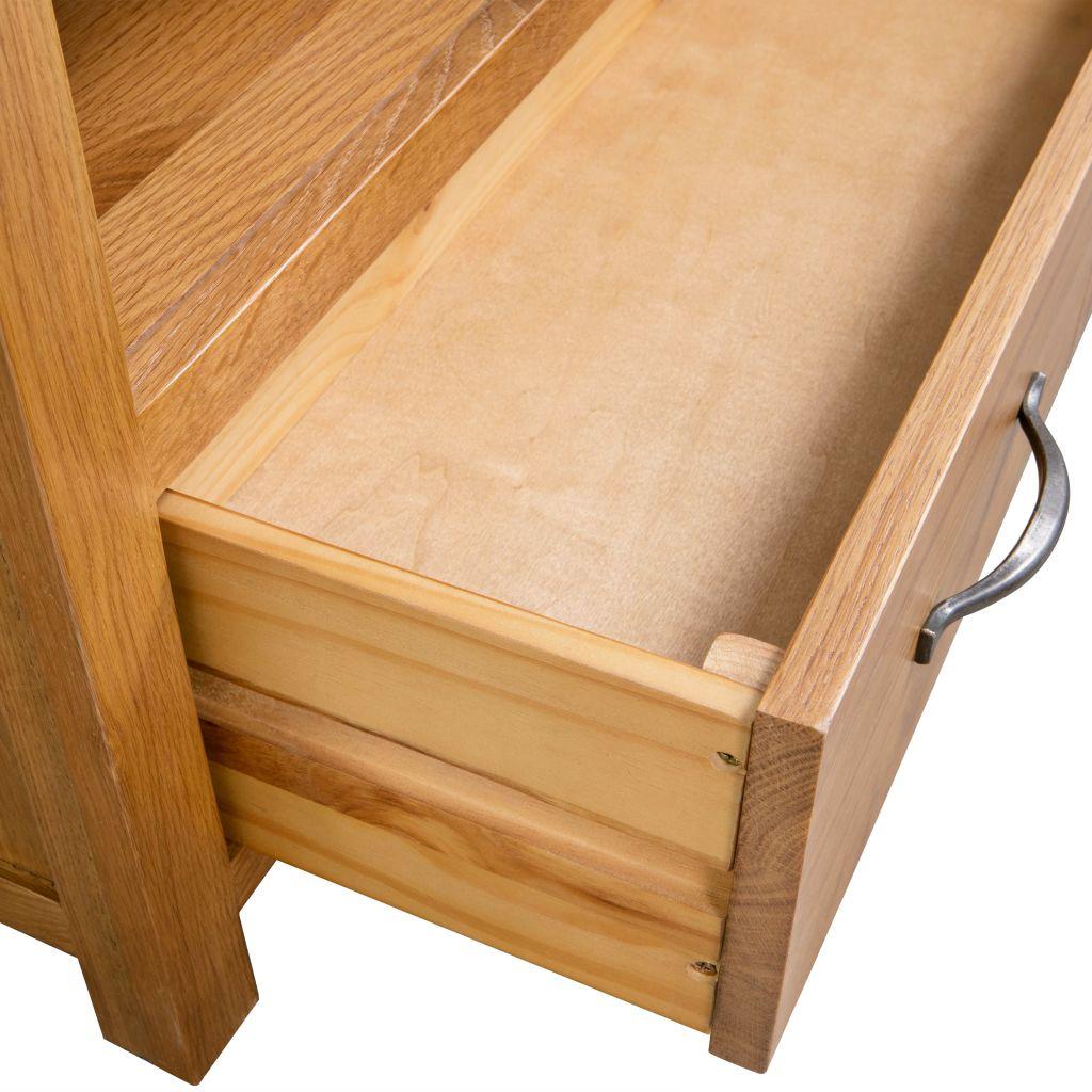 TV staliukas TV spintelė, 90x35x48cm, ąžuolo medienos masyvas