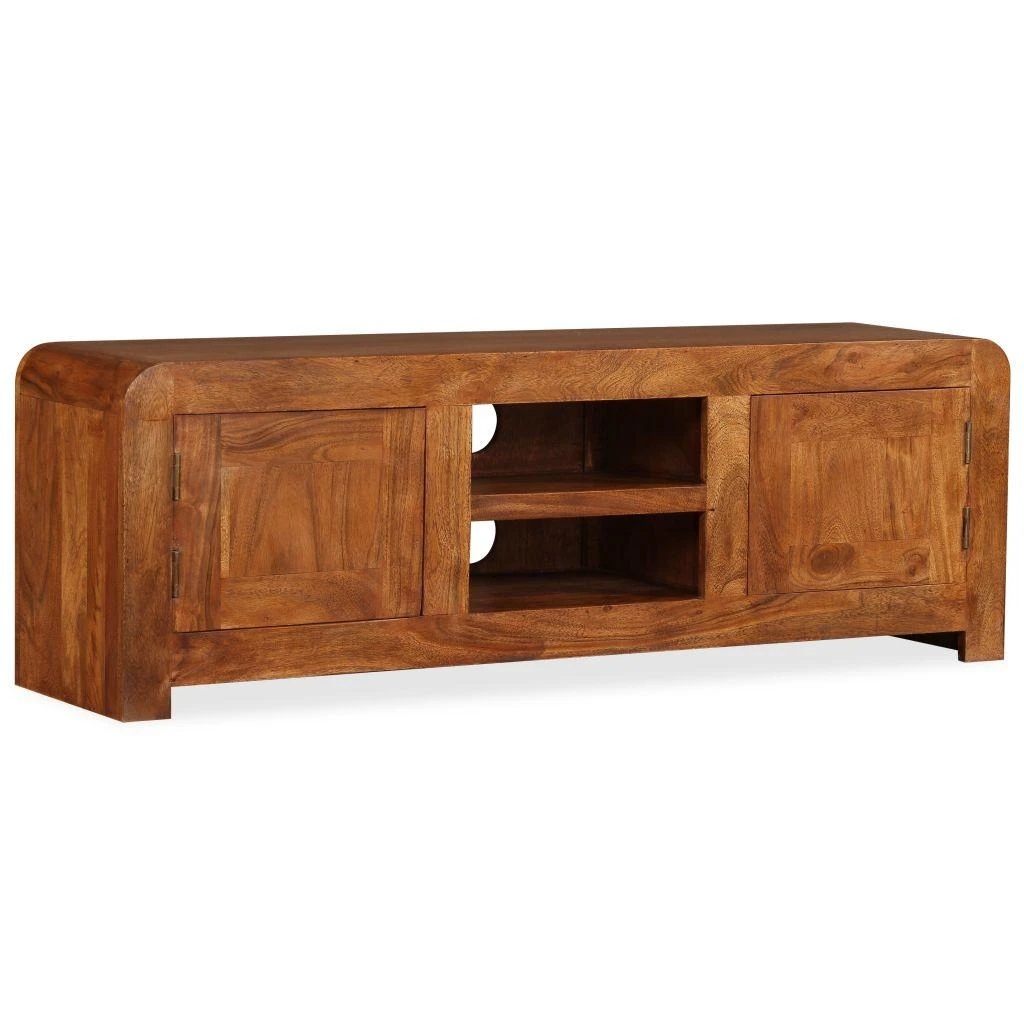 TV staliukas TV Spintelė, 120x30x40cm, medienos masyvas su medaus apdaila