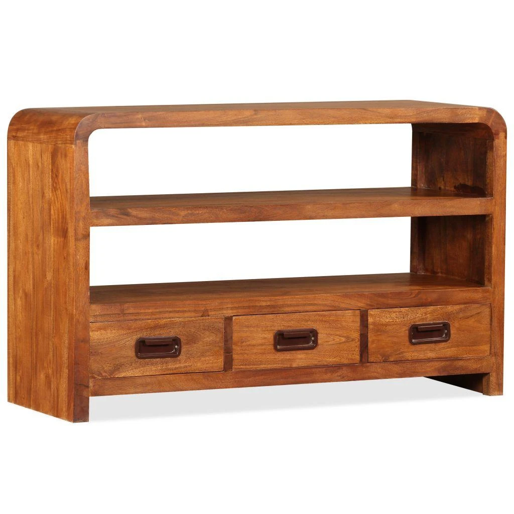 TV staliukas Televizoriaus spintelė, 90x30x55cm, akacijos medienos masyvas