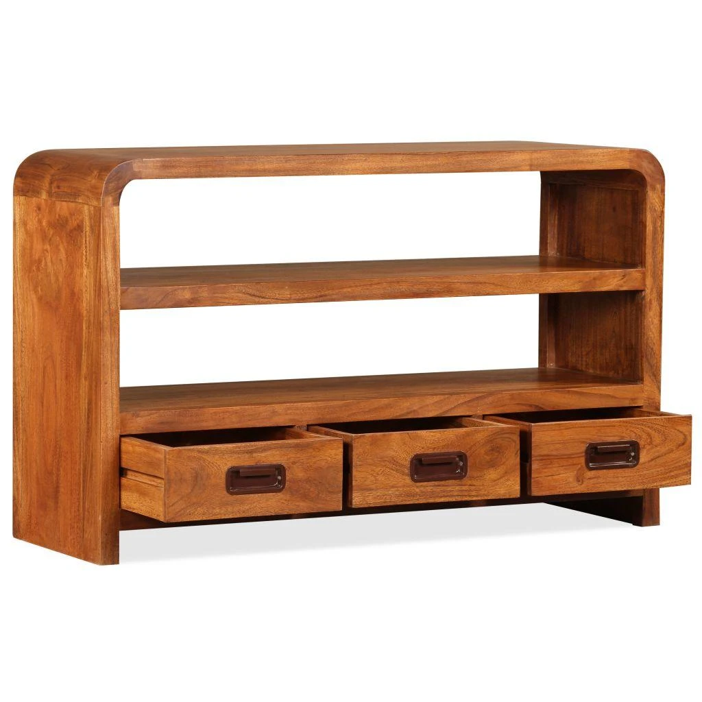 TV staliukas Televizoriaus spintelė, 90x30x55cm, akacijos medienos masyvas