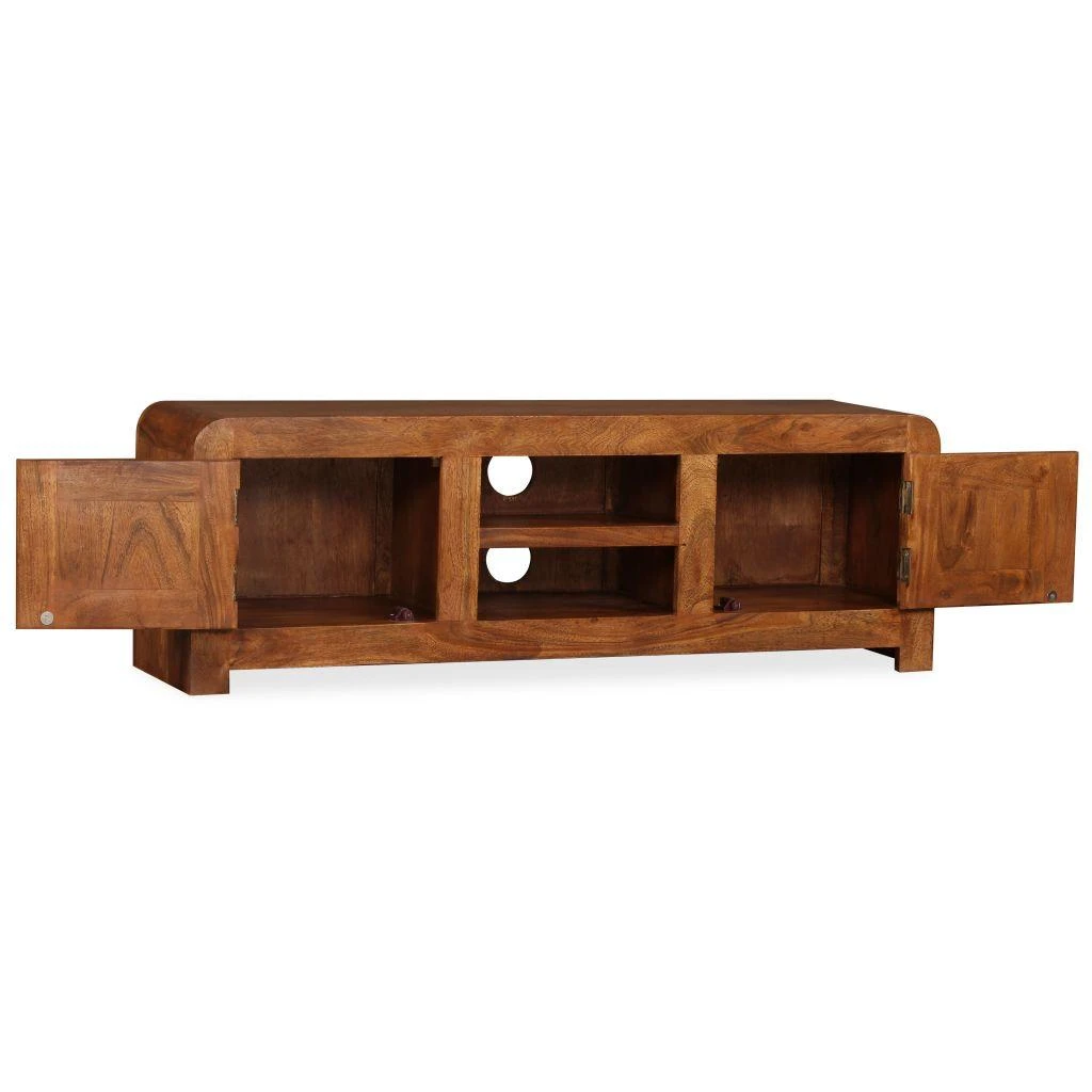 TV staliukas TV Spintelė, 120x30x40cm, medienos masyvas su medaus apdaila