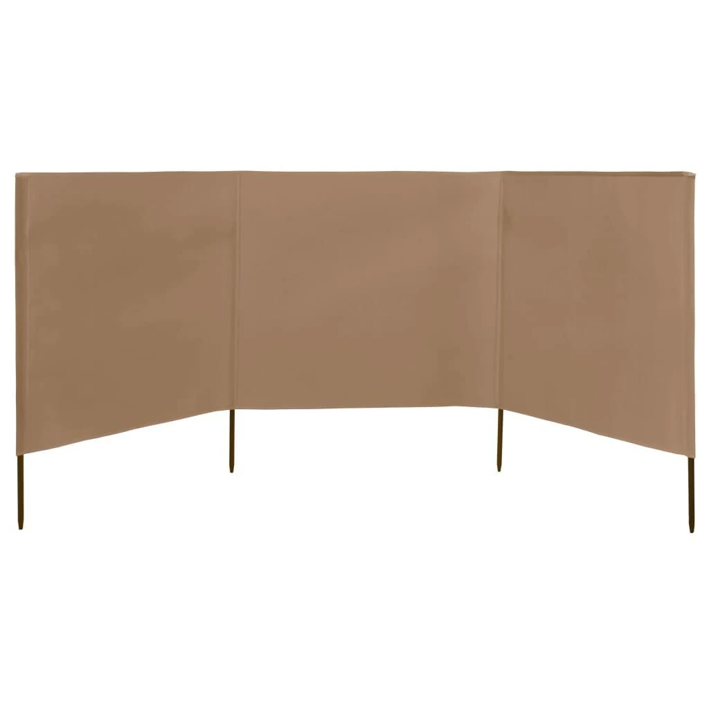 Uždanga nuo vėjo, taupe sp., 400x120cm, audinys, 3 plokštės