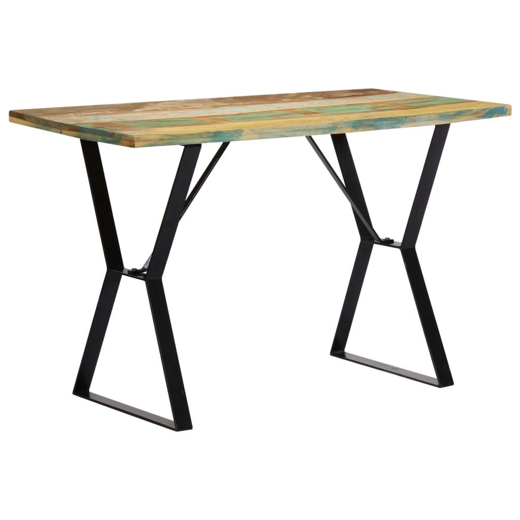 Valgomojo stalas, 120x60x76 cm, perdirbtos medienos masyvas