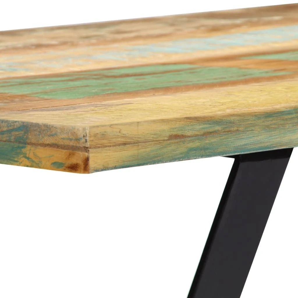 Valgomojo stalas, 120x60x76 cm, perdirbtos medienos masyvas